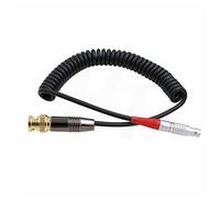 HangTon Timecode Sync Coiled Cable 5 Pin to BNC for Sound Devices Mixer, Ambient NanoLockit to Zoom F4/F8 Recorder and CANON C300/C500, Sony, Panasonic GH5s, Amira Camera