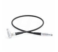 HangTon Trinity Rigs Joystick Monitor Mount Power Cable for Transvideo Starlite Monitor, Right Angle 5pin to Straight 2 Pin