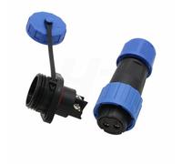 HangTon TY16 2 Pin 16A Power Connector, M16 Male Female Plug Socket, Solderless Screw Terminal for Automotive Lighting Outdoor Solar Truck Aviation Waterproof