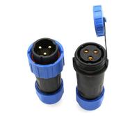 HangTon TY16 3 Pin Screw Terminal Waterproof 10A 380V Connector, Male Female Wire Plug Socket Quick-Disconnect for Truck Camp Van Power Outdoor Device