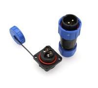HangTon TY20 2 Pin 25A Aviation Waterproof Power Connector, Male Female Plug Socket, Screw-wiring for Outdoor Solar Truck Device