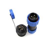 HangTon TY20 3 Pin Male Female Connector Screw Terminal Aviation Waterproof Quick-Disconnect Panel Mount for Power Outdoor Device 25A 12awg Wire, Panel Mount