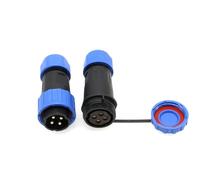 HangTon TY20 4 Pin 25A Electrical Waterproof Connector, Male Female Cable Plug Socket, Screw Terminal Wiring, Quick-Disconnect for Power Outdoor Device