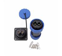 HangTon TY28 2 Pin 45A Aviation Waterproof Power Connector Male Female Cable Plug Socket Screw-Crimp Solder-Free Quick-Disconnect for Outdoor Solar Truck Device