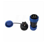HangTon TY28 4 Pin 45Amp Solder-free Aviation Waterproof Quick-Disconnect Connector Male Female Cable Plug Socket Screw-Crimp for Power Device