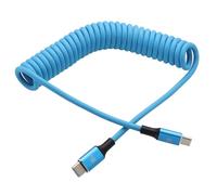 HangTon USB-C CarPlay Cable, Fast Charging 9/12/15/20V 3A 60W, Braided Coiled for iPhone 15 16, Galaxy S24, Pixel 9, ThinkPad X1, iPad, MacBook Pro, R6 A7CR FX3 S1H Camera, Laptop