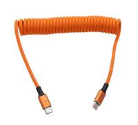 HangTon USB C PD 60W High-Speed Charging Power Cable, CarPlay, USB-C to Type-C for R5 A7C FX3 G9 Camera 9V3A, iPhone 15/16 Pro Max, Samsung S24/S23, LG V30, iPad, MacBook Pro, Laptop, Braided Coiled
