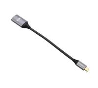 HangTon USB-C to HDMI Adapter Cable 4K@60Hz for iPhone 15/16 Pro Max, MacBook Pro/Air, Samsung HUAWEI Laptop Phone to TV Monitor Projector Display, Screen Mirroring, Grey Braided, 20cm