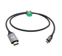 HangTon USB-C to HDMI Cable 4K@60Hz for Screen Mirroring, iPhone 15/16, MacBook Pro/Air Dell Lenovo Laptop Phone to TV Monitor Projector Display, Grey Braided, 6FT