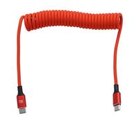 HangTon USB C to USB-C, PD 60W High-Speed Charging, CarPlay, Data Cable for Pixel 8, iPhone 15 16, Canon R5C Sony FX3, Panasonic GH5II, Samsung, iPad, MacBook Pro, Laptop, DSLR, Braided Coiled 1m