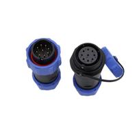 HangTon Weipu SP17 9 Pin Plug Connector Watertight Dustproof Cap Aviation Circular Industrial Power 18 AWG Wire 5A