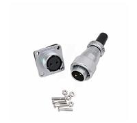 HangTon WS16 2 Pin Aviation Circular Metal Connector 14 AWG 10A Heavy Duty Industrial Power AC Solar Automotive Outdoor High Voltage Application
