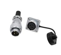 HangTon WS20 3 Pin Aviation Circular Connector Male Plug Female Panel Socket 25A High Voltage Power Electrical for Automotive Outdoor Application