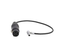 HangTon XLR 3 Pin Female to Right Angle 00B 5 Pin Line Audio Cable for RED V-Raptor ARRI Alexa Mini Camera Z CAM E2 Microphone Mixer 12inch