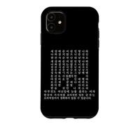 Hangul Letters Korean Alphabet Korea Culture Souvenir Case for iPhone 11