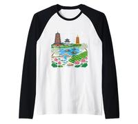 Hangzhou China Travel Souvenir City Gift Raglan Baseball Tee