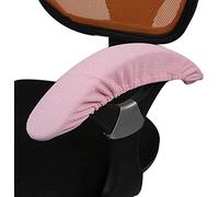 HANHAN 1 Pair of High-Elastic Waterproof Removable Chair Armrest Covers Arm Cover for Office-Home/Rotating Chair/Gaming Chair Armrest Covers, Pink
