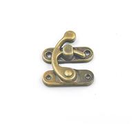 hanhanlop 10 Pcs Swing Bag Clasp Lock For Closure Chest Suitcase Bag Purse Buckles Metal 34x40mm Bronze