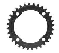 HANHEFLY Aluminum Alloy Mountain Bike Single Disc Chainring 104BCD Black for Heavy Duty Bicycle