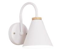 HANHJ Indoor Wall Sconce Battery Operated Light 1 Pack,Wireless Sconces Lights with Remote,Modern Metal Lamp Fixture Decor for No Wire Bedroom Restaurants Loft Kids Reading Room, White