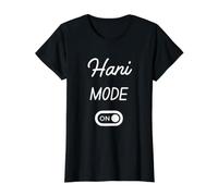 Hani Mode On Name Value Graphic T-Shirt, Women, Black, M