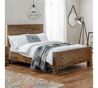hania wooden super king size bed in rustic oak