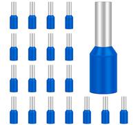 Hanibos Insulated Bootlace Ferrule Wire Terminals - 100Pcs, Blue Cord Pin End Crimp Ferrules, 2.5mm², E2508
