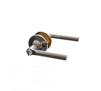 Hanicks Brushed Nickel Privacy Door Handle Set HAN3909BN - Lockable Lever Handles with Thumbturn & Emergency Release - Includes Spindle & Fixings - Fits 64mm/76mm Latch - for Houses & Caravans