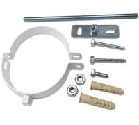 Hanicks Compatible Universal Boiler Flue Support Bracket Kit - Replaces Worcester 7716191177, Baxi 5111080, Vaillant 303935/303821 - White 60/100mm 4" Flue Wall Mounting Bracket