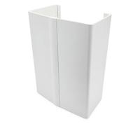 Hanicks HAN-BB3 White Boiler Box Pipework Cover H500mm x W400mm x D200mm | Deep white boiler pipework cover, 500mm high x 400mm wide x 200mm deep; cut-to-fit height