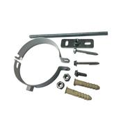 Hanicks Worcester 7716191177, Baxi 5111080,vaillant 303935 303821 100mm/4" Universal White Painted Boiler Flue Bracket C/w Mounting Plate