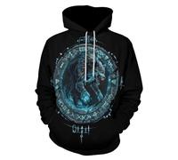 HaniLav Hoodies for Men Women Novelty 3D Graphic Pullover Sweatshirt Hoodie Cool Funny Galaxy Hoody with Pocket S-6XL, Warrior Wolf, XL