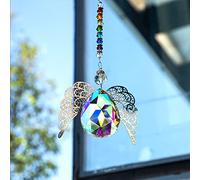 Haning Crystal Guardian Angel Crystal Suncatcher Rainbow Pendant for Window Decor(AB Color)
