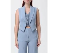 HANITA Single-Breasted Tailored Waistcoat with Peak Lapels and Asymmetrical Hem - Size: 42 - female