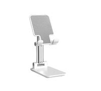 Hanitss Phone Stand，Fully Foldable Tablet Holder Liftable Cell Phone Holder for iPhone 13 12 11 Pro Max X iPad and All Smartphones for Various Mobile Phone-white