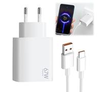 HANIUTTY Xiaomi 67W Fast Charger & 2M USB-C Cable, Compatible with Xiaomi 14/13/12 Series, Redmi Note K60/K50, Mi 11/11 Lite, Minimalist Style Charger