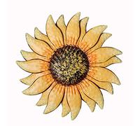 Hanizi 13 Inch Metal Sunflower Wall Art Wall Decor Fence Decor Yard Wall Hanging Sculptures Decor
