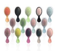 Hanjing 14 Piece Mini Wet Brush Bulk Pocket Hair Brush Set Travel Smoothing Brush Mini Soft Bristle Smoothing Brush
