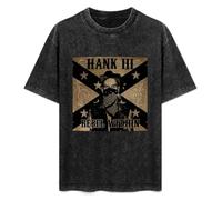 Hank 3 Rebel Within Men's T-Shirt Graphic Shirts Unisex Black Tee M