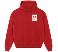 Hank Aaron 44 Jersey Frame Men's Hoodie - Red / S