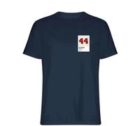 Hank Aaron 44 Jersey Frame Men's T-Shirt - Navy / 3XL