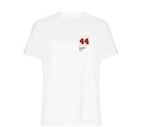 Hank Aaron 44 Jersey Frame Men's T-Shirt - White / S