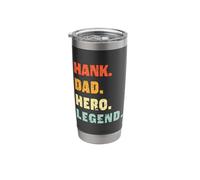 Hank Dad Hero Legend Personalized Custom Name Fathers Day Stainless Steel Insulated Tumbler