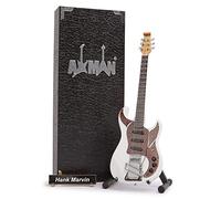 Hank Marvin (The Shadows) Miniature Guitar Replica - Music Gifts - Handmade Ornamental 1/4 Scale - Includes a Display Box, Name Tag and Miniature Guitar Stand