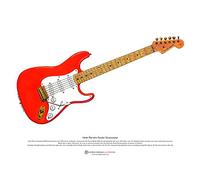 Hank Marvin's Fender Stratocaster Art Poster A3 Size
