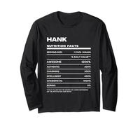 Hank Nutrition Facts Name Long Sleeve T-Shirt