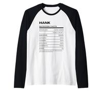 Hank Nutrition Facts Name Raglan Baseball Tee