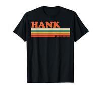 Hank Retro Personalized First Name Vintage Stripes T-Shirt