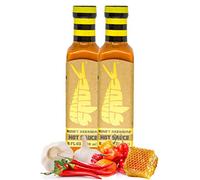 Hank Sauce Honey Habanero Hot Sauce Versatile Hot Pepper Sauce with Fresh Cilantro, Garlic Aged Peppers & Honey Extra Hot Habanero Sauce Multipurpose Gourmet Sauce 2 X 8 Ounces 2 Bottles