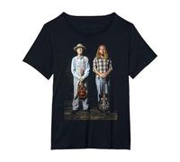 Hank Wangford Noel Dashwood Duo Portrait by Everard Smith T-Shirt, Women's Plus, Black, 5X